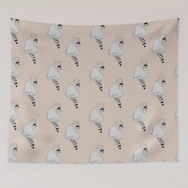 Item preview, Raccoon With Hat (Surface Pattern Décor) designed and sold by MindCereal.