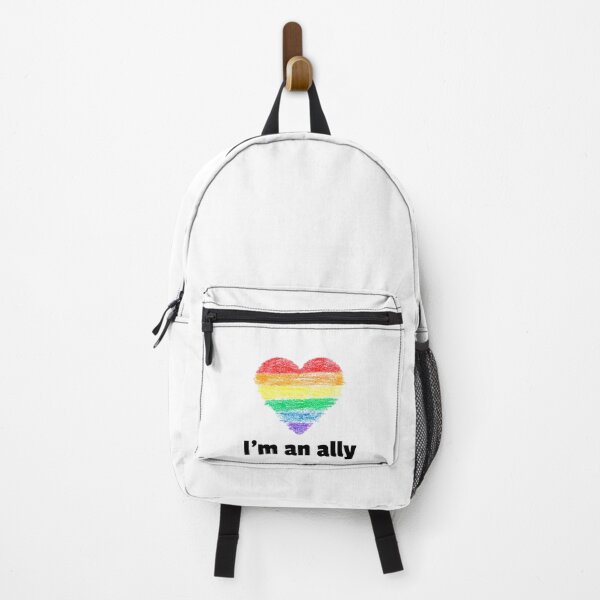 Item preview, I am an ally rainbow heart designed and sold by ChrissyDesignSt.
