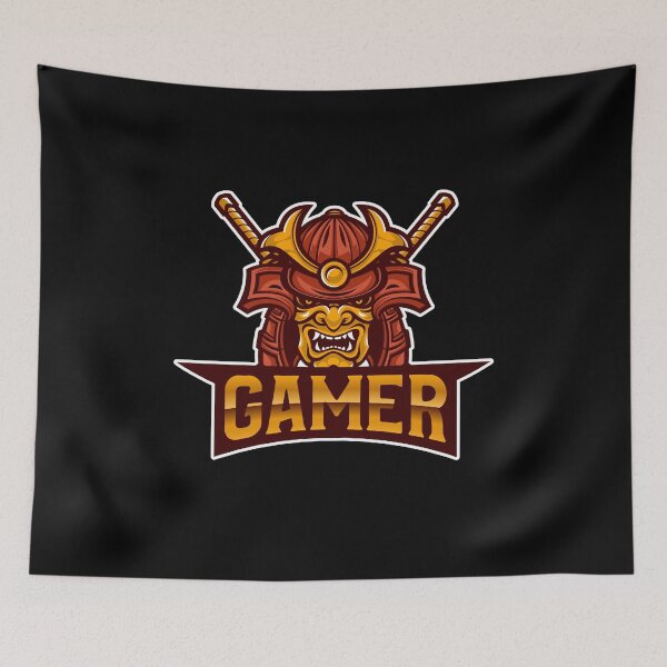 Item preview, Gamer with Evil Samurai Character designed and sold by PRIVARSHU.