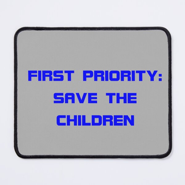 Item preview, First Priority Save the Children Blue on Grey 5748 designed and sold by Art in My Loft.