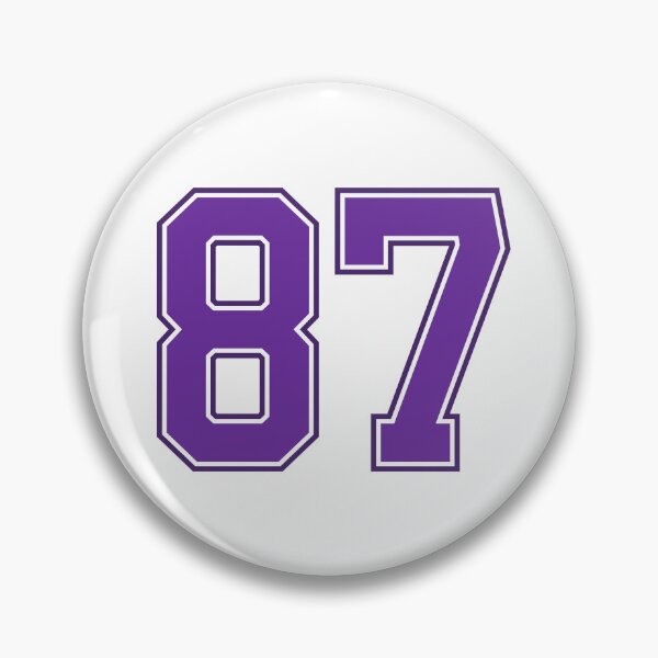 Item preview, Purple Number 87 lucky sports jersey eighty seven designed and sold by HeavyStyle.