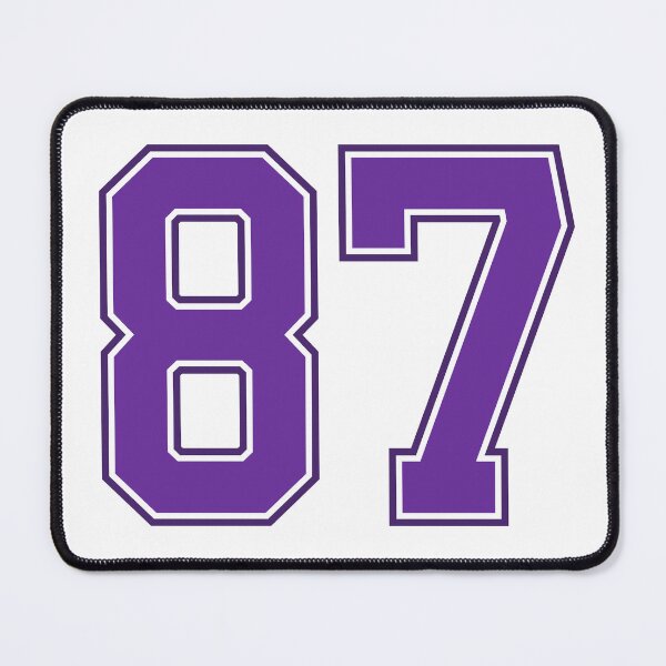 Item preview, Purple Number 87 lucky sports jersey eighty seven designed and sold by HeavyStyle.