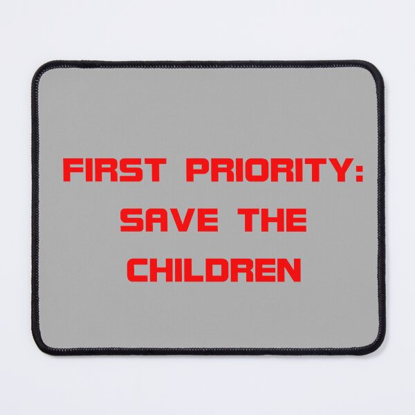 Item preview, First Priority Save the Children Red on Grey 5748 designed and sold by Art in My Loft.