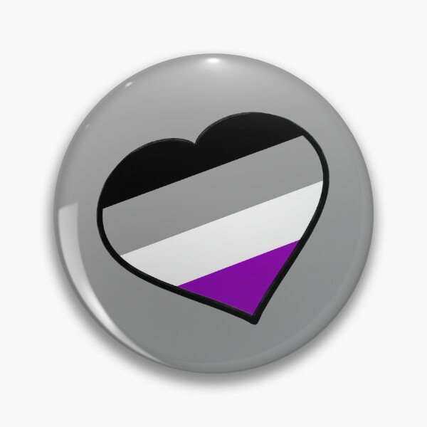 Item preview, Ace Asexual Pride Flag Heart designed and sold by TheColorfulQ.