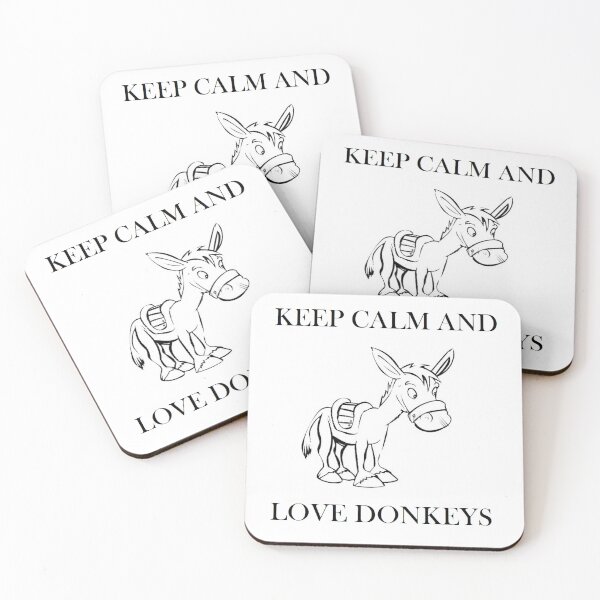 Item preview, KEEP CALM AND LOVE DONKEYS designed and sold by HeartlandItaly.