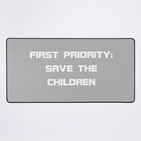 Item preview, First Priority Save the Children White on Grey 5748 designed and sold by Art in My Loft.