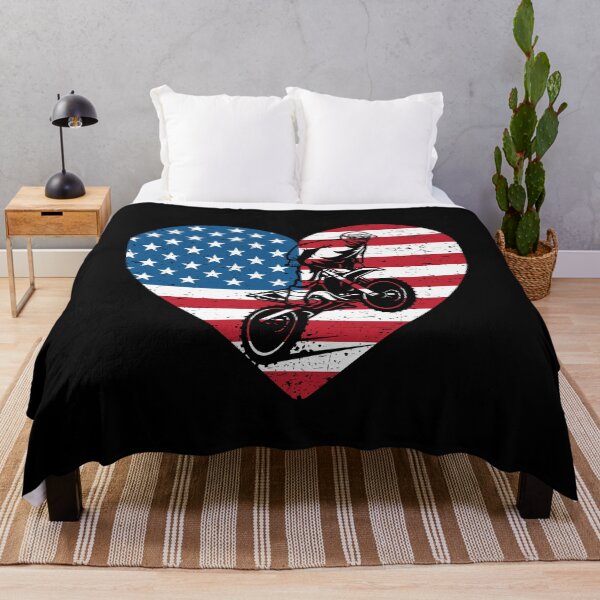 Item preview, Dirt Bike American Flag Motocross Biker Motorbike Racing designed and sold by EIMgraphic.