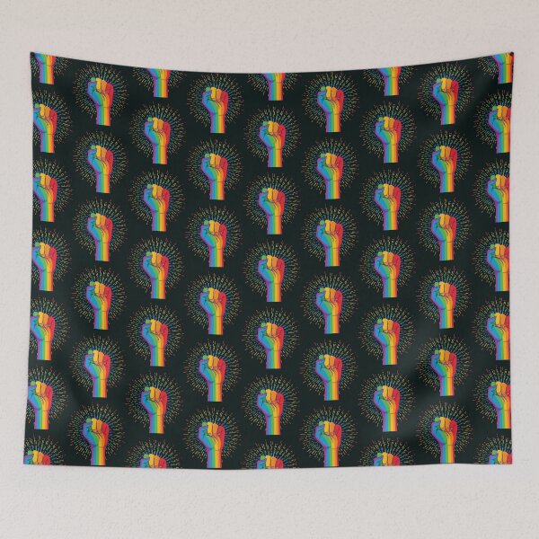 Item preview, Pride Allyship Hand Rainbow designed and sold by ChrissyDesignSt.