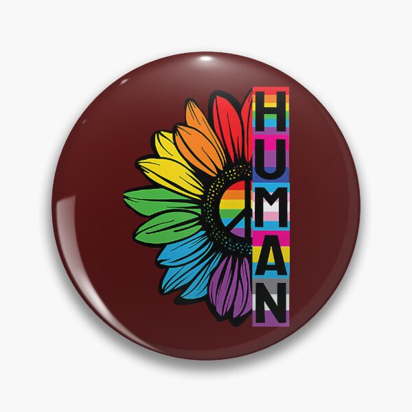 Item preview, Pride allyship HUMAN Sunflower LGBT Flag Gay Pride Month LGBTQ designed and sold by ChrissyDesignSt.