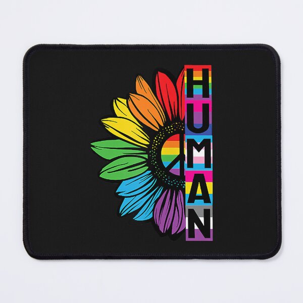 Item preview, Pride allyship HUMAN Sunflower LGBT Flag Gay Pride Month LGBTQ designed and sold by ChrissyDesignSt.