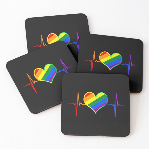 Item preview, Pride allyship Pride Heart Beat Pulse LGBTQ Community Pride Month Rainbow designed and sold by ChrissyDesignSt.