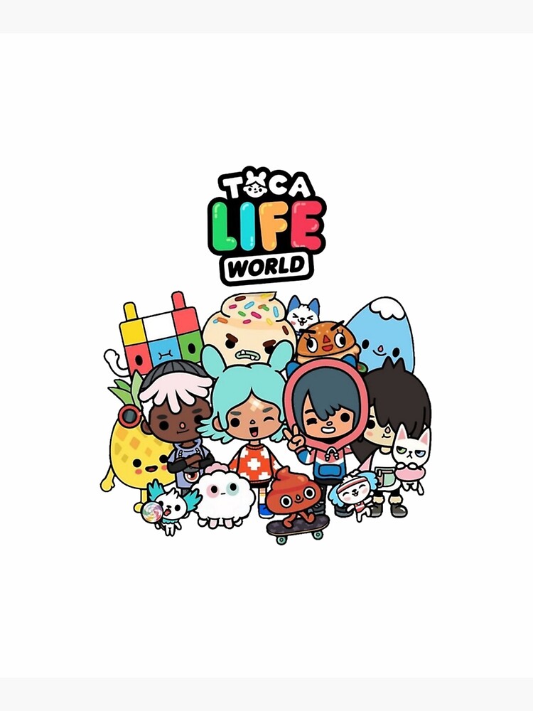 Toca Boca Toca Boca 2021 Toca Life World Mounted Print for Sale