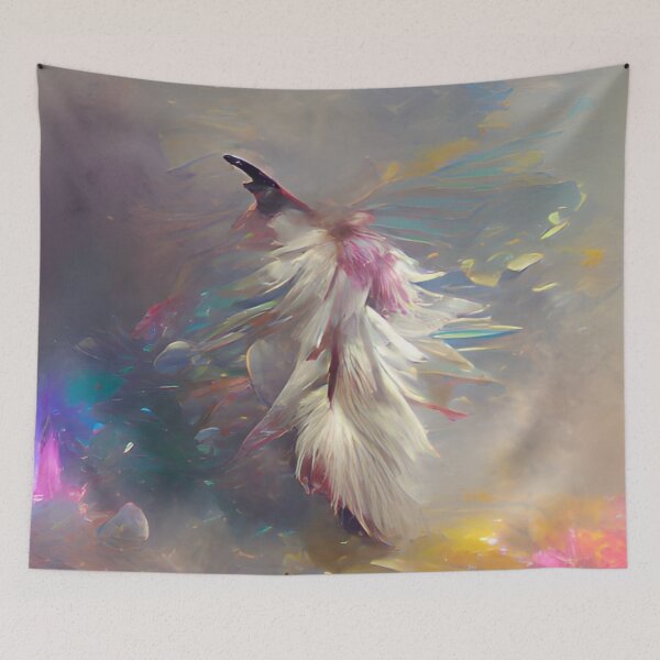 Item preview, Rainbow White Feather designed and sold by ~.