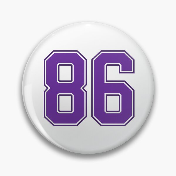 Item preview, Purple Number 86 lucky sports jersey eighty six designed and sold by HeavyStyle.