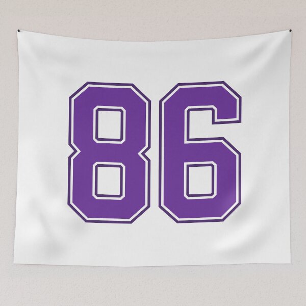Item preview, Purple Number 86 lucky sports jersey eighty six designed and sold by HeavyStyle.
