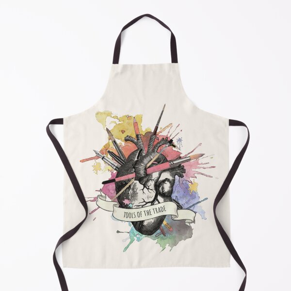 Item preview, Heart for Tools of the trade, artist, drawing, creation, poet, writer, artist, watercolor style designed and sold by Collagedream.