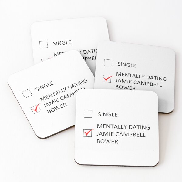 Item preview, RELATIONSHIP STATUS - jamie campbell bower (STICKER) Sticker designed and sold by AlexPerirna.