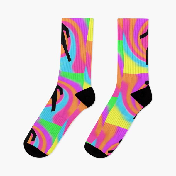 Item preview, Crosswalk Symbol in Black on a Tie Dye Swirl Background, Large Sized Non-Repeating Image designed and sold by Nicolette Olivier.