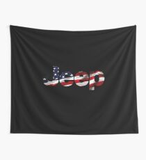 Jeep - USA Flag Wall Tapestry