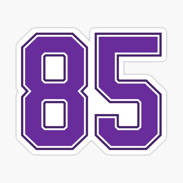 Blue Number 5 lucky sports jersey five Sticker for Sale by HeavyStyle