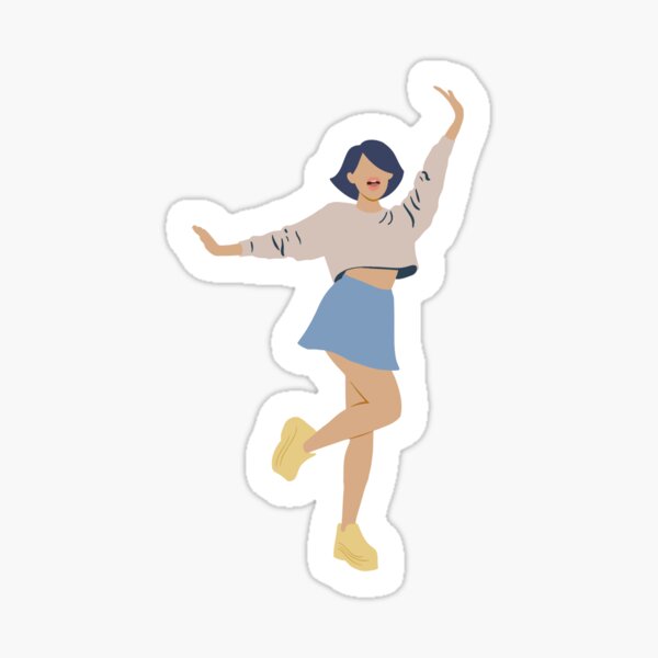 "Dancing girl" Sticker for Sale by LagunovaMaya Redbubble