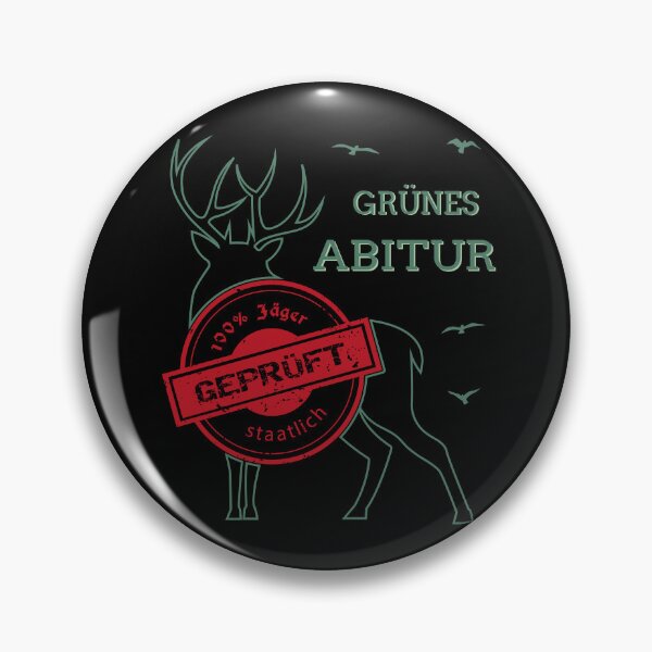 Item preview, Hunter Green Abitur with deer - hunting license designed and sold by Shirt-Designs.