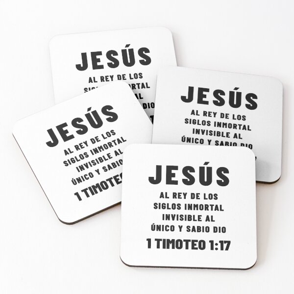 Item preview, 1 Timothy 1:17 Jesus King of the Centuries Spanish Bible Verse designed and sold by NombresDeJesus.