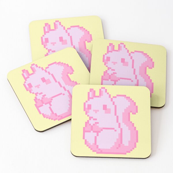 Item preview, Little Pink Pixel Squirrel designed and sold by rin3d .
