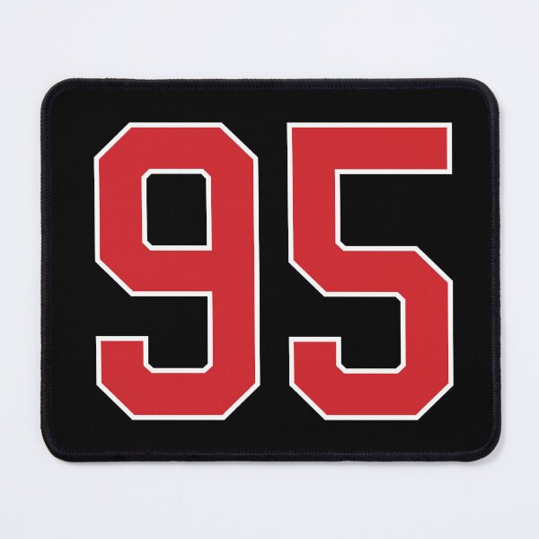Item preview, Sports Number 95, red black color lucky sport ninety five designed and sold by ArtIsParty.