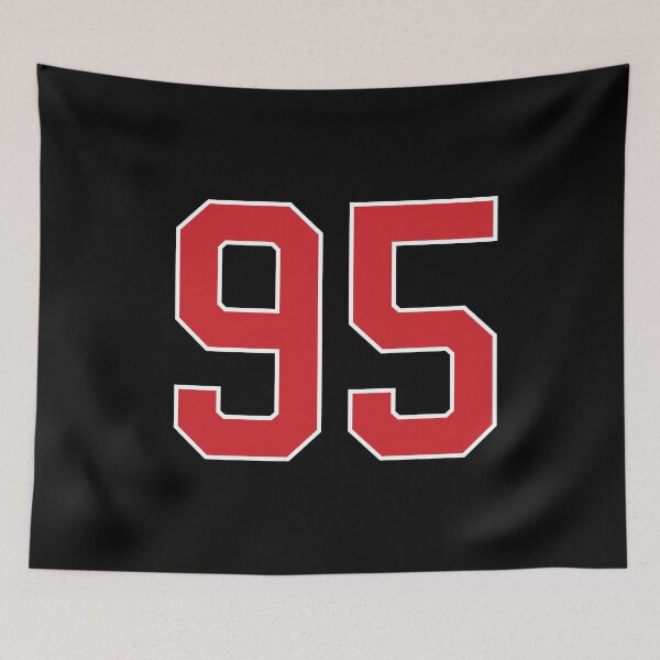 Item preview, Sports Number 95, red black color lucky sport ninety five designed and sold by ArtIsParty.