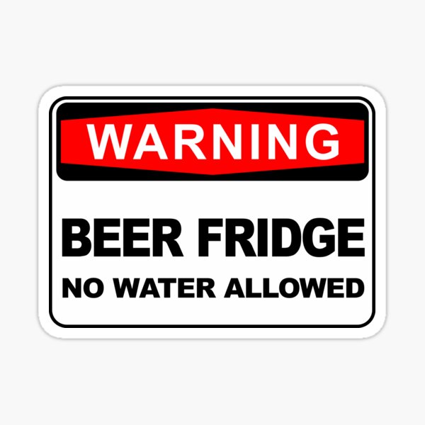Parts & Accessories FUNNY WARNING MAN CAVE BEER FRIDGE LAGER DRAFT CAN