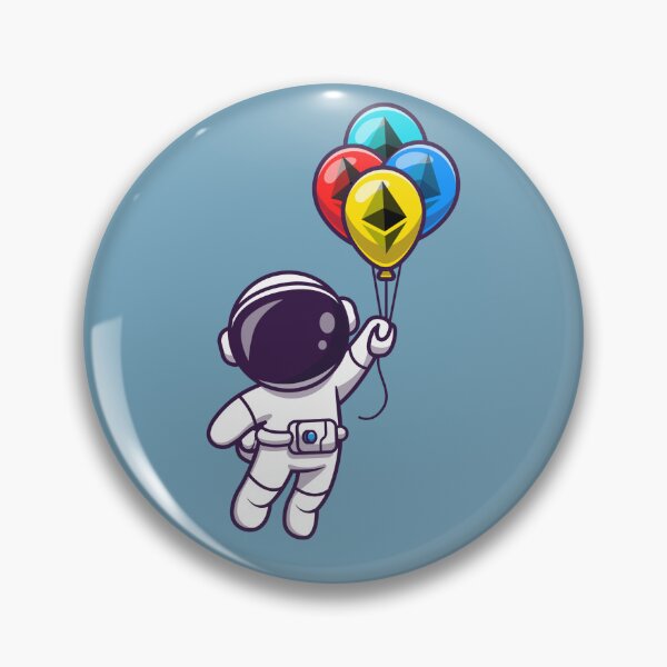 Item preview, Crypto Astronaut Ethereum Balloons designed and sold by Crypmetal.