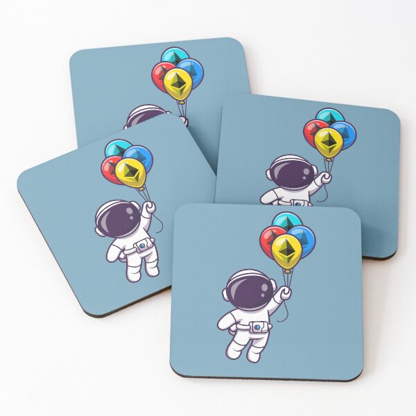 Item preview, Crypto Astronaut Ethereum Balloons designed and sold by Crypmetal.