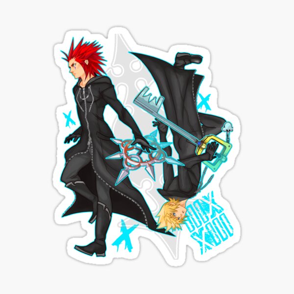Vista previa del artículo con la obra «Axel y Roxas», diseñado y vendido por AestheticGeek.