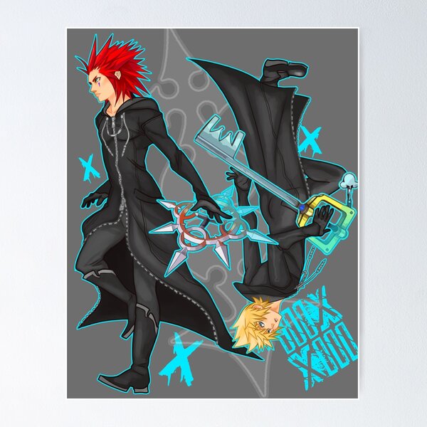 Vista previa del artículo con la obra «Axel y Roxas», diseñado y vendido por AestheticGeek.