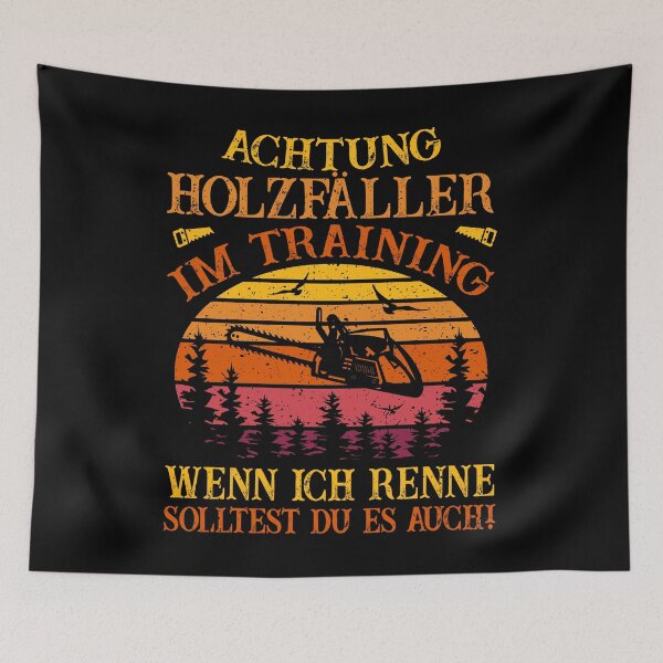 Item preview, Attention lumberjacks in training - when I run.. designed and sold by Shirt-Designs.
