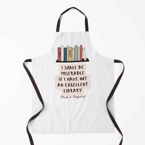 Item preview, Jane Austen Quote, I Shall Be Miserable If I Have Not an Excellent Library designed and sold by IceCreamMuseum.
