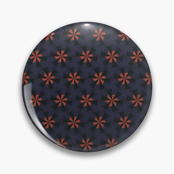 Item preview, Black orange flower Geometric Pattern designed and sold by SVPATTERNS.