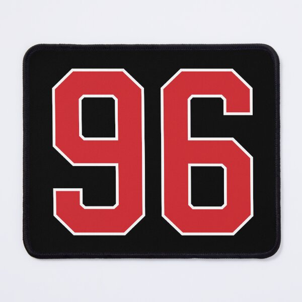 Item preview, Sports Number 96, red black color lucky sport ninety six designed and sold by ArtIsParty.