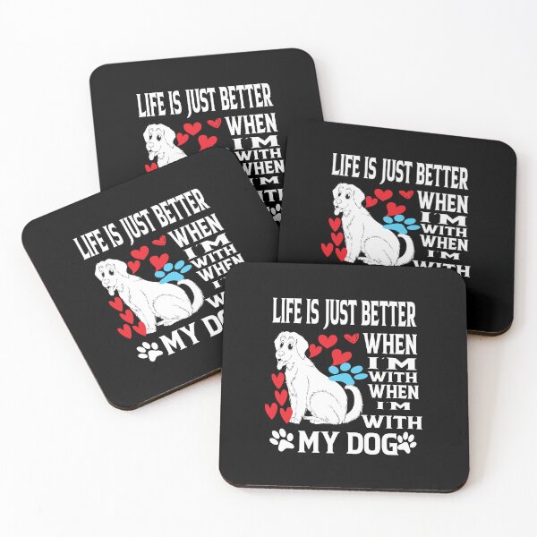 Item preview, Life Is Just Better When Im With My Dog designed and sold by ASSOUKI9.