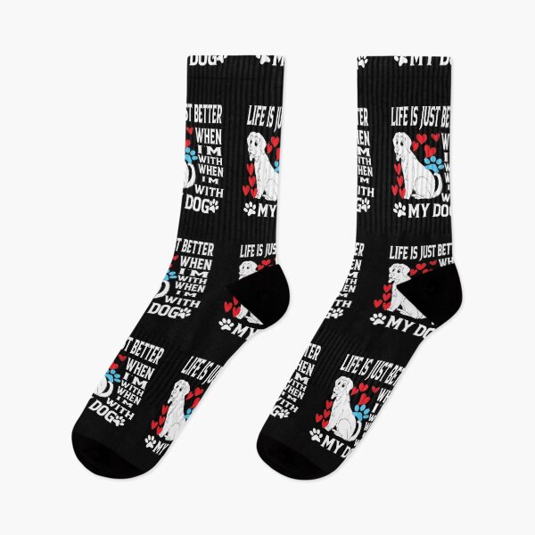 Item preview, Life Is Just Better When Im With My Dog designed and sold by ASSOUKI9.