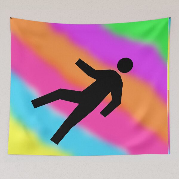 Item preview, Astral Projection in Black on a Tie Dye Stripe Background, Large Sized Non-Repeating Image designed and sold by Nicolette Olivier.