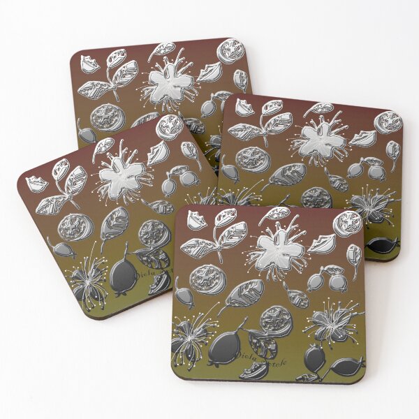 Item preview, Silver flowers and fruits designed and sold by Diola Sotelo.