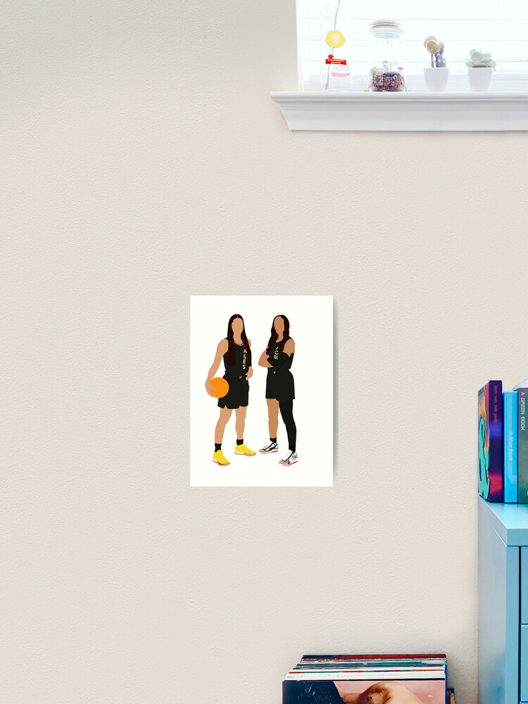 A'ja Wilson 2021 for Las Vegas Aces - WNBA Removable Wall Decal Life-Size Athlete + 10 Wall Decals 50W x 78H