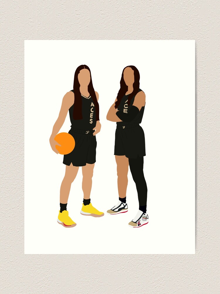 WNBA- Las Vegas Aces Kelsey Plum #10 A'ja Wilson  Active T-Shirt for Sale  by glosha