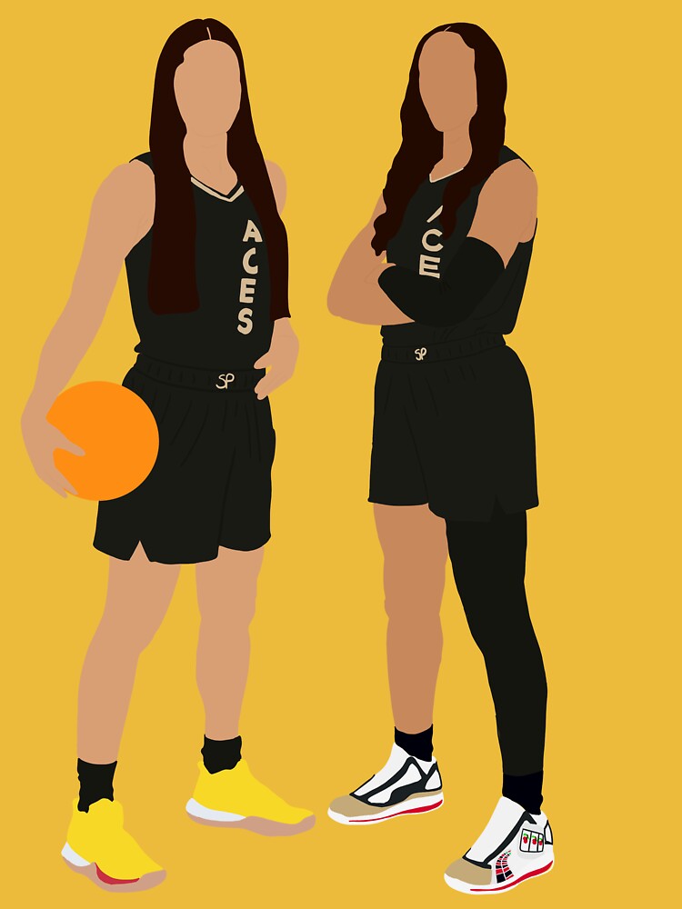 WNBA- Las Vegas Aces Kelsey Plum #10 A'ja Wilson  Active T-Shirt for Sale  by glosha