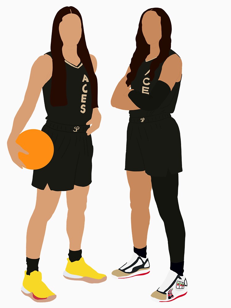 Alysha Clark, A'ja Wilson, Kelsey Plum and Candace Parker of the