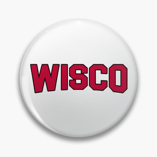 Item preview, University of Wisconsin Collegiate Block designed and sold by Hebrew Stickers.