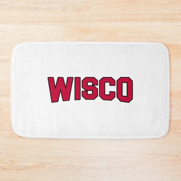 Item preview, University of Wisconsin Collegiate Block designed and sold by Hebrew Stickers.