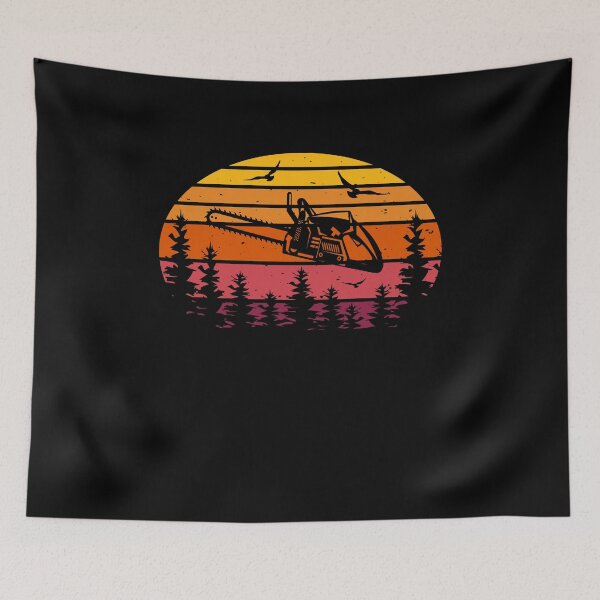 Item preview, Lumberjack - Chain Saw Retro Vintage designed and sold by Shirt-Designs.